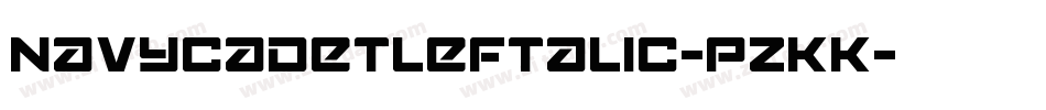 NavyCadetLeftalic-pzKK字体转换