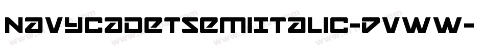 NavyCadetSemiItalic-DvWW字体转换