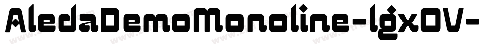 AledaDemoMonoline-lgxOV字体转换