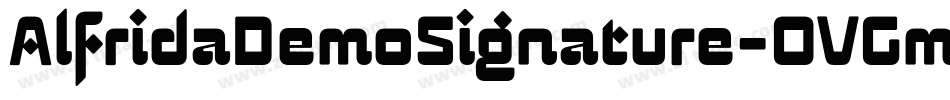 AlfridaDemoSignature-OVGm6字体转换