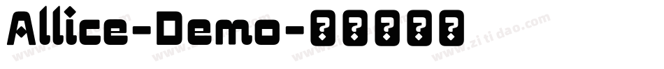 Allice-Demo字体转换