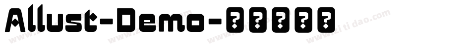 Allust-Demo字体转换