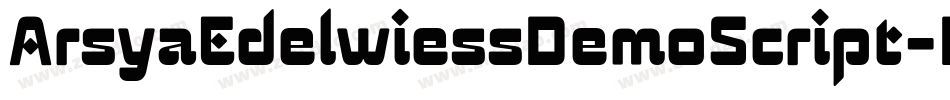 ArsyaEdelwiessDemoScript-DOLo1字体转换
