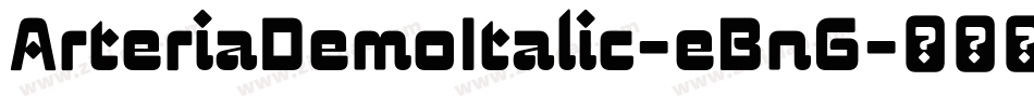 ArteriaDemoItalic-eBn6字体转换