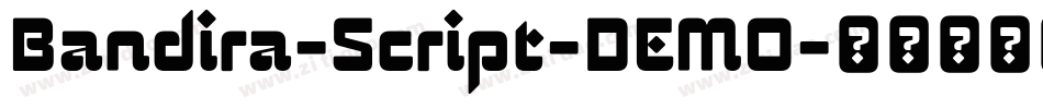 Bandira-Script-DEMO字体转换