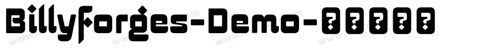 Billyforges-Demo字体转换