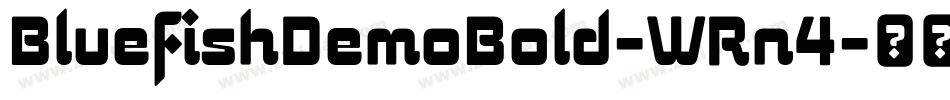 BluefishDemoBold-WRn4字体转换