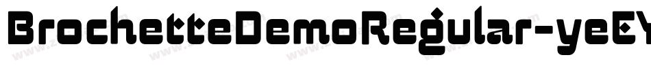 BrochetteDemoRegular-yeEY字体转换