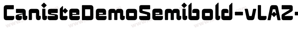 CanisteDemoSemibold-vLAZ字体转换