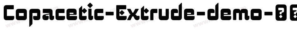 Copacetic-Extrude-demo字体转换