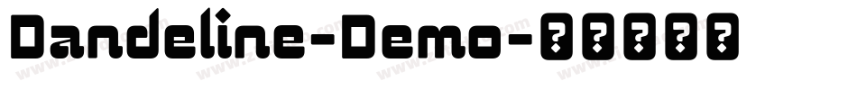 Dandeline-Demo字体转换 Dandeline-Demo字体转换