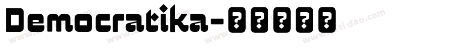 Democratika字体转换