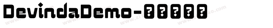 DevindaDemo字体转换