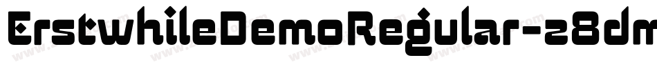 ErstwhileDemoRegular-z8dmG字体转换
