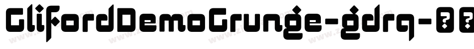 GlifordDemoGrunge-gdrq字体转换