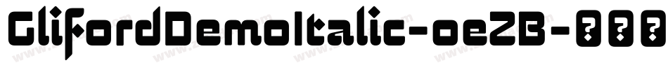 GlifordDemoItalic-oeZB字体转换