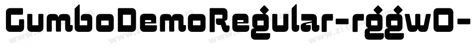 GumboDemoRegular-rggwO字体转换
