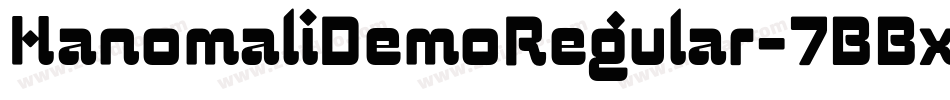 HanomaliDemoRegular-7BBxE字体转换