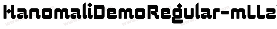 HanomaliDemoRegular-mLLzV字体转换 HanomaliDemoRegular-mLLzV字体转换