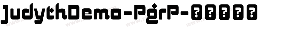 JudythDemo-PgrP字体转换