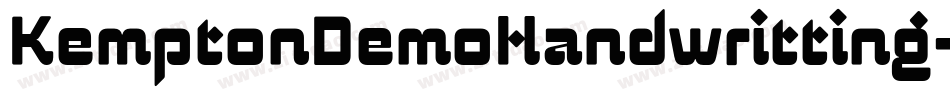 KemptonDemoHandwritting-rgvpA字体转换