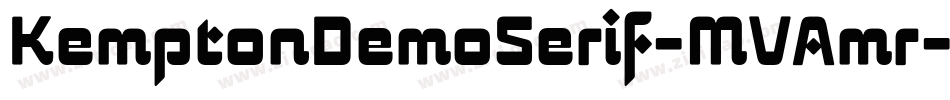 KemptonDemoSerif-MVAmr字体转换