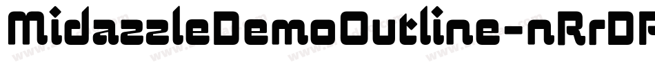 MidazzleDemoOutline-nRrDP字体转换