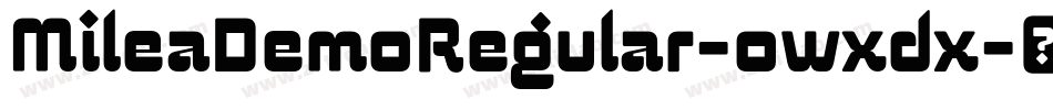 MileaDemoRegular-owxdx字体转换