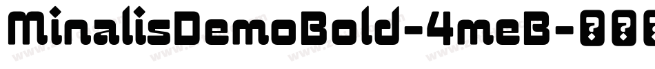 MinalisDemoBold-4meB字体转换