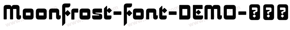 Moonfrost-font-DEMO字体转换