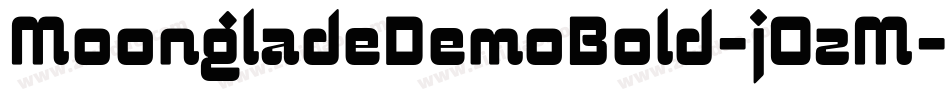 MoongladeDemoBold-jOzM字体转换