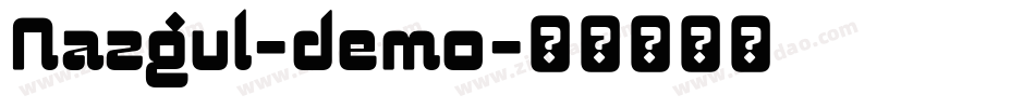 Nazgul-demo字体转换