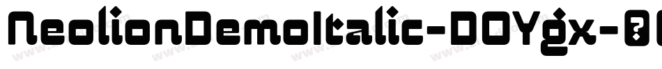 NeolionDemoItalic-DOYgx字体转换