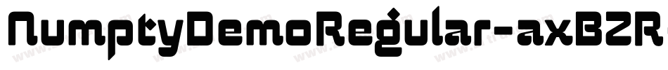 NumptyDemoRegular-axBZR字体转换
