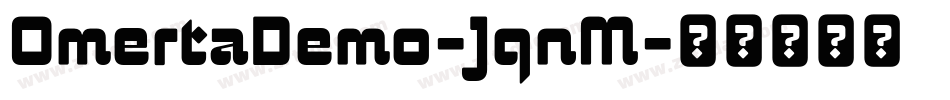 OmertaDemo-JqnM字体转换