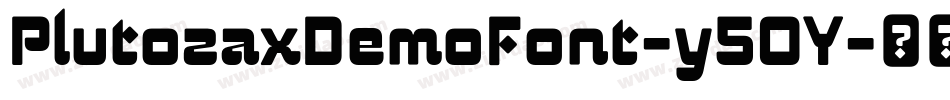 PlutozaxDemoFont-y5OY字体转换