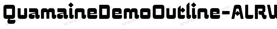 QuamaineDemoOutline-ALRWD字体转换