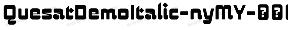 QuesatDemoItalic-nyMY字体转换