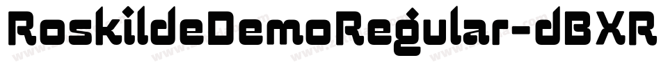 RoskildeDemoRegular-dBXR字体转换
