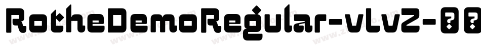 RotheDemoRegular-vLvZ字体转换