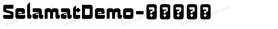 SelamatDemo字体转换