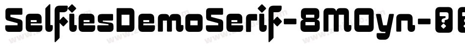 SelfiesDemoSerif-8MOyn字体转换