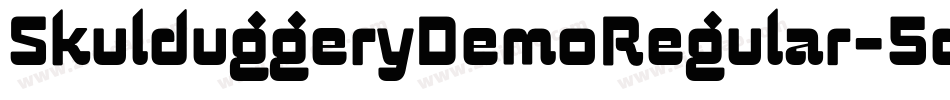 SkulduggeryDemoRegular-5dMB字体转换