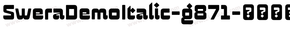 SweraDemoItalic-g871字体转换