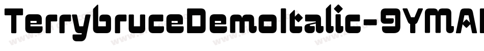 TerrybruceDemoItalic-9YMAB字体转换