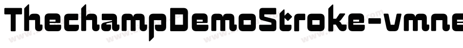 ThechampDemoStroke-vmneO字体转换