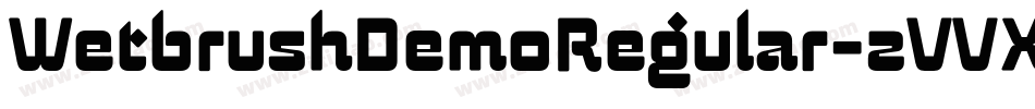 WetbrushDemoRegular-zVVX字体转换