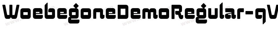 WoebegoneDemoRegular-qVn5字体转换
