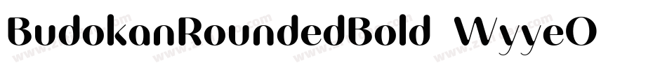 BudokanRoundedBold-WyyeO字体转换