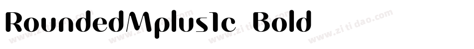 RoundedMplus1c-Bold字体转换
